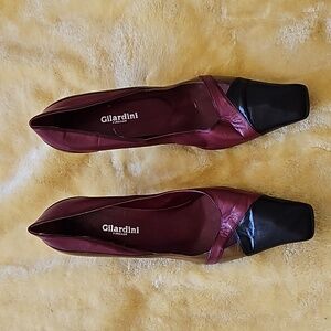 Gilardini Firenze two tone leather women shoes pumps Size 41